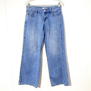 PACSUN Low Rise BAGGY Jeans Size 24 Wide Leg Womans Blue Denim 28x31